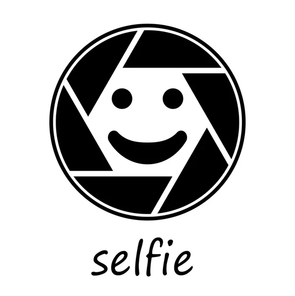 Icône symbole Selfie — Image vectorielle