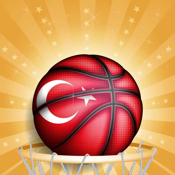 Turkish basket ball — Stock Vector