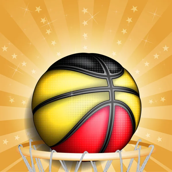 Balle de basket belge — Image vectorielle