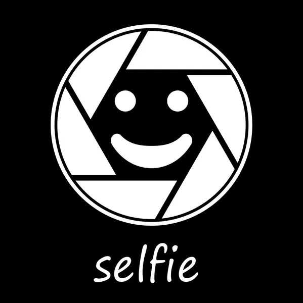 Icône symbole Selfie — Image vectorielle