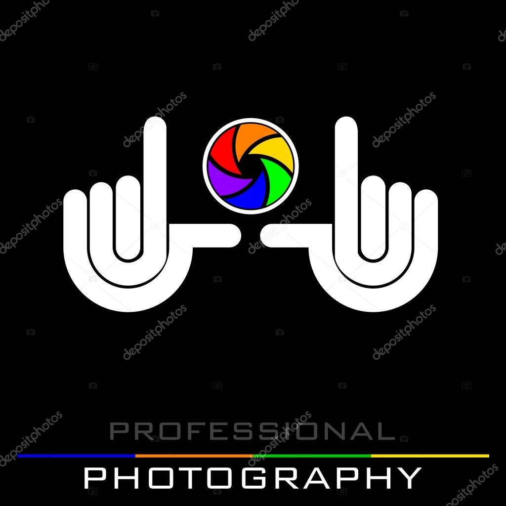 Making frame with hands, vector illustration