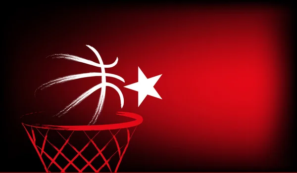 Balle de basket turc — Image vectorielle