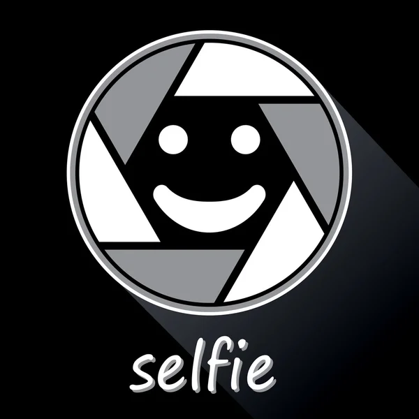 Icône symbole Selfie — Image vectorielle