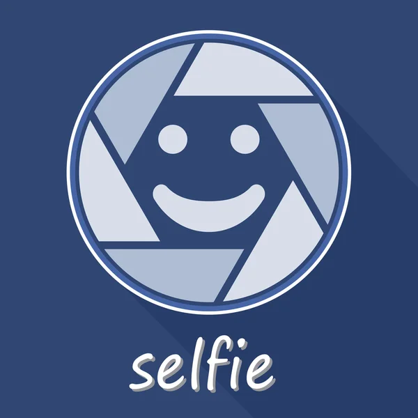 Selfie symboolpictogram — Stockvector