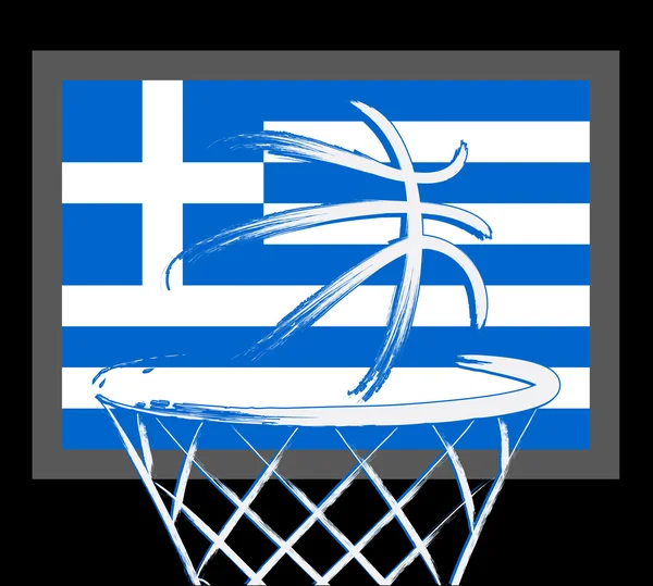Greeks basket ball, — Stock Vector