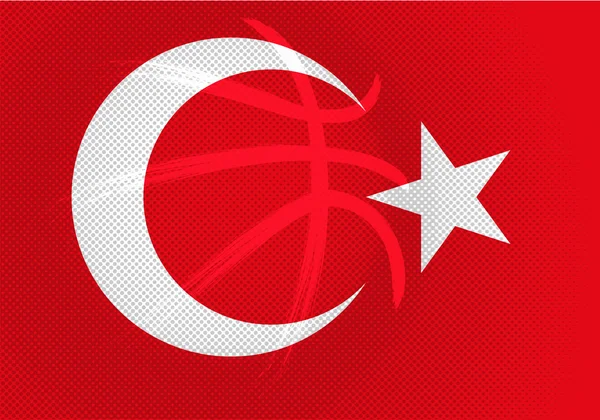 Turkish basket ball — Stock Vector