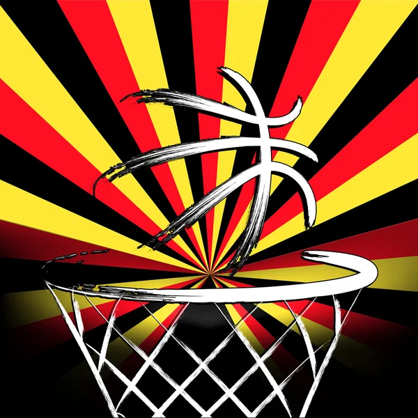 比利时的篮子球 — 图库矢量图片