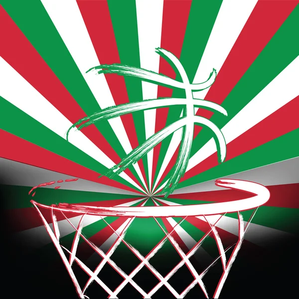 Italian basket ball — Stock Vector