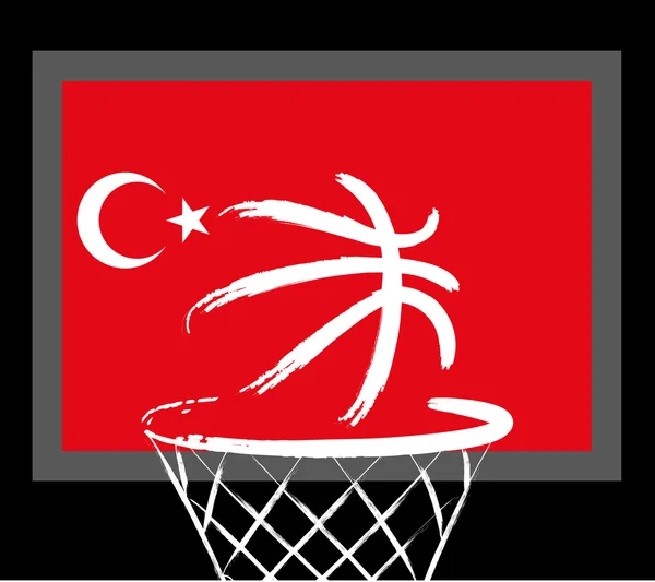 Turkish basket ball — Stock Vector