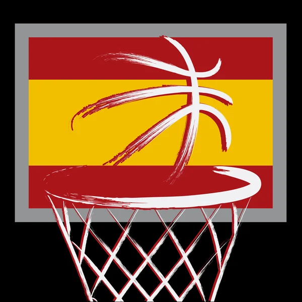西班牙篮子球 — 图库矢量图片