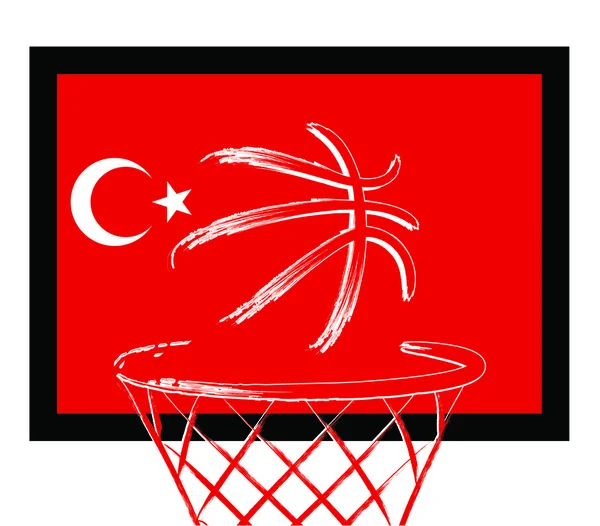 Turkish basket ball — Stock Vector