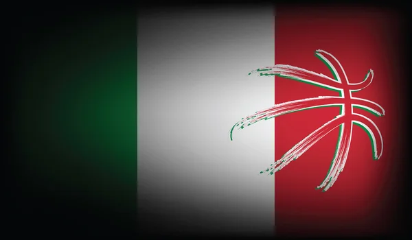 İtalyan sepet topu — Stok Vektör