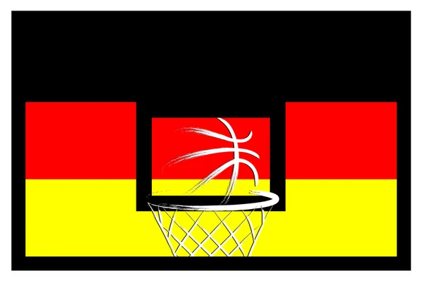 Alemania pelota de cesta — Vector de stock