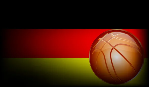 ドイツのバスケット ボール — ストックベクタ
