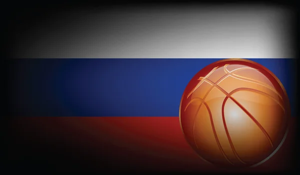 Orosz kosárlabda — Stock Vector