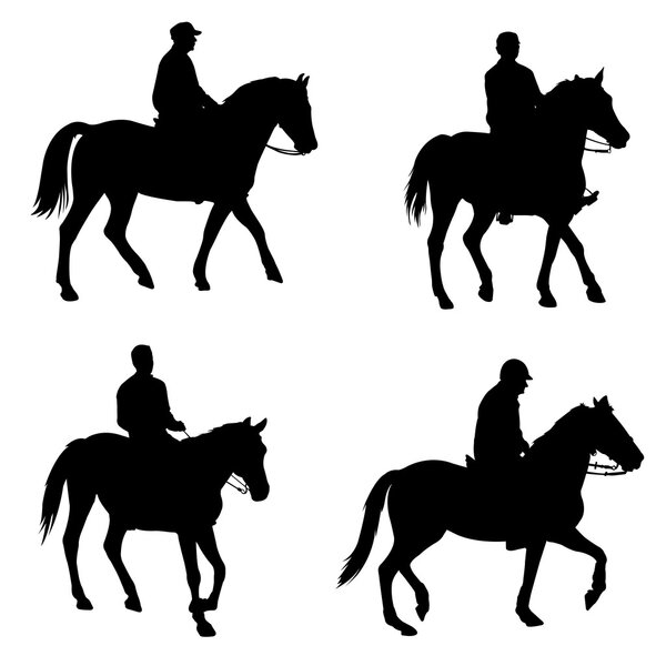 people riding horses