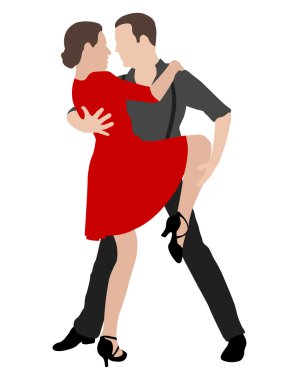 Tango dansçılar Şekil 2
