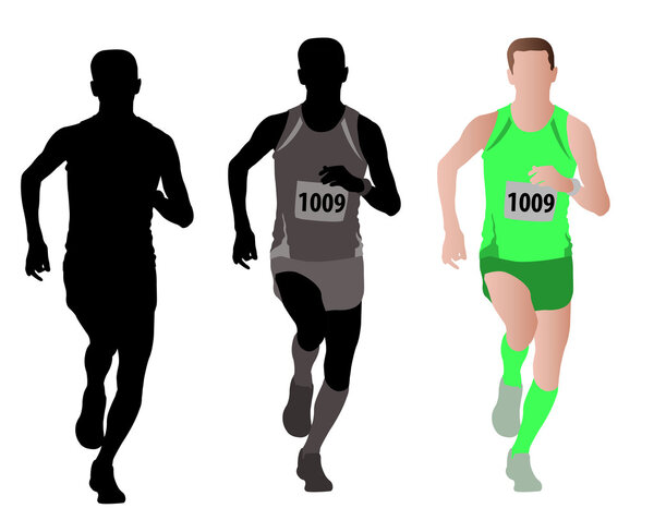 marathon runner illustration