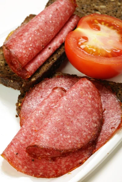 Salami — Stock Photo, Image