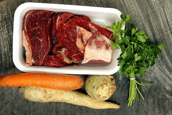 Beef broth — Stock Photo, Image