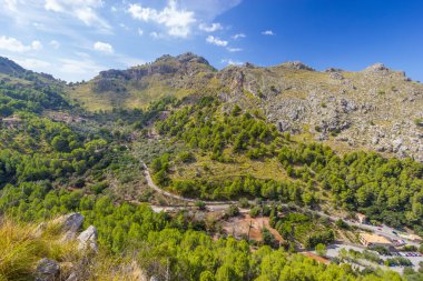 Sa Calobra güzel manzarasına Mallorca Adası, İspanya