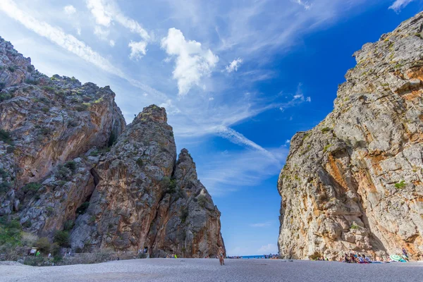 Piękne widoki Sa Calobra na wyspy Majorka, Hiszpania — Zdjęcie stockowe