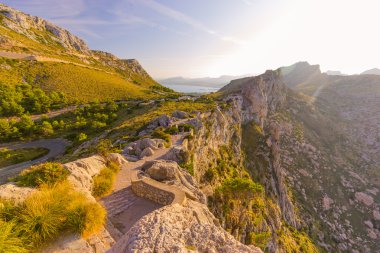 Güzel manzarasına Cap de Formentor, Mallorca, İspanya