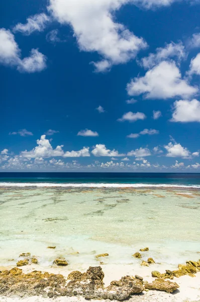 Cennet görünümü Rangiroa Atoll, Fransız Polinezyası