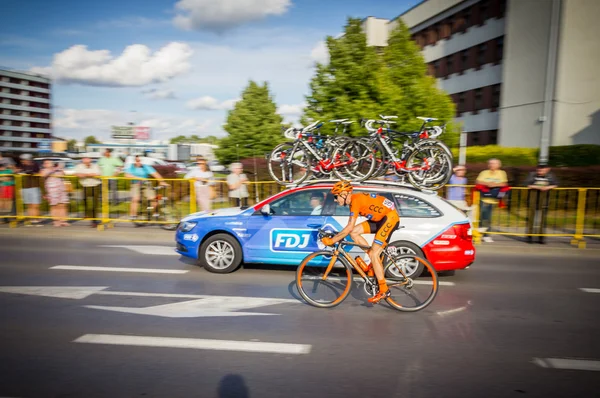 RZESZOW, POLONIA - 15 DE JULIO: Carrera ciclista Tour de Pologne, etapa 4 —  Fotos de Stock