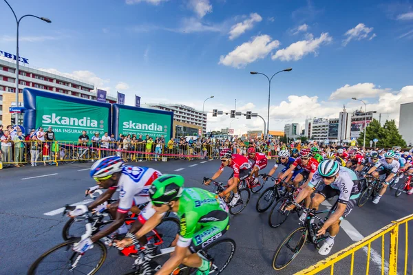 RZESZOW, POLONIA - 15 DE JULIO: Carrera ciclista Tour de Pologne, etapa 4 — Foto de Stock