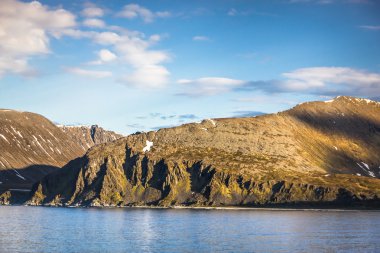 Alta yakınındaki Kuzey Norveç'in güzel manzara