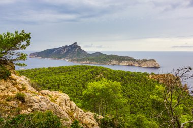 Andratx Mallorca, Baleares, İspanya'nın güzel manzara