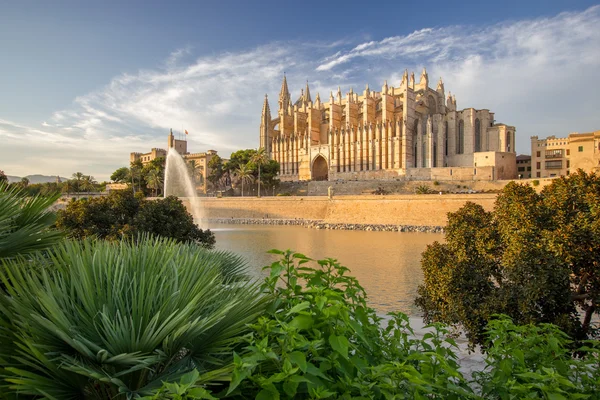 De kathedraal van Santa Maria van Palma de Mallorca, La Seu, Spanje — Stockfoto
