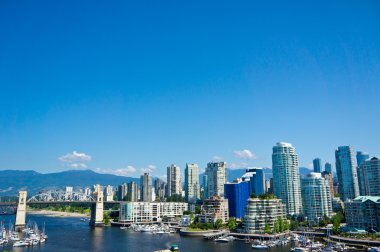 Beautiful View Of Vancouver, British Columbia, Canada clipart