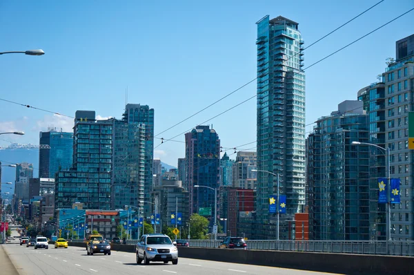 Вид на Ванкувер, Британская Колумбия, Канада — стоковое фото
