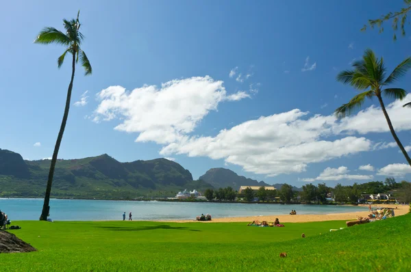 Schöne Aussicht auf nawiliwili, kauai island, hawaii, usa — Stockfoto