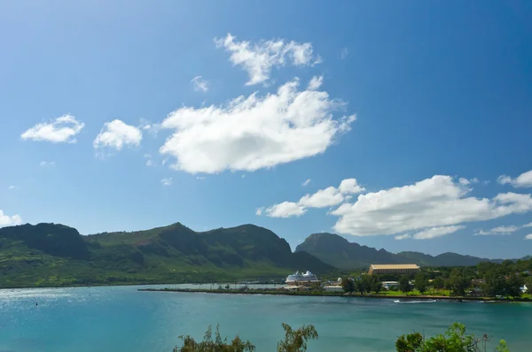 Piękny widok na Nawiliwili, wyspie Kauai, Hawaje, Usa — Zdjęcie stockowe