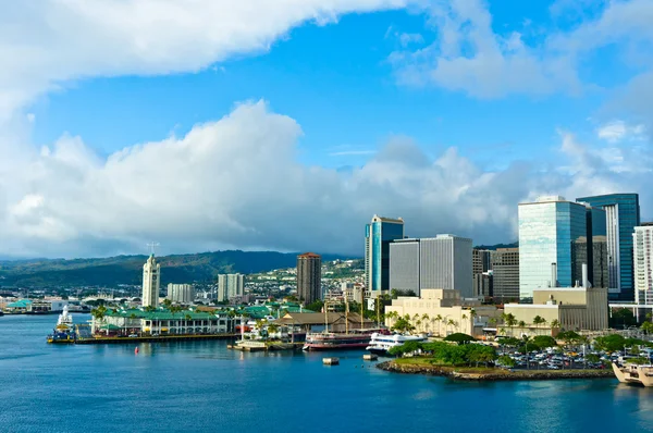 Gyönyörű kilátás nyílik a honolulu, hawaii, Amerikai Egyesült Államok — Stock Fotó