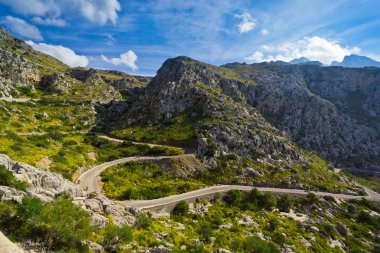 Sa Calobra güzel manzarasına Mallorca Adası, İspanya