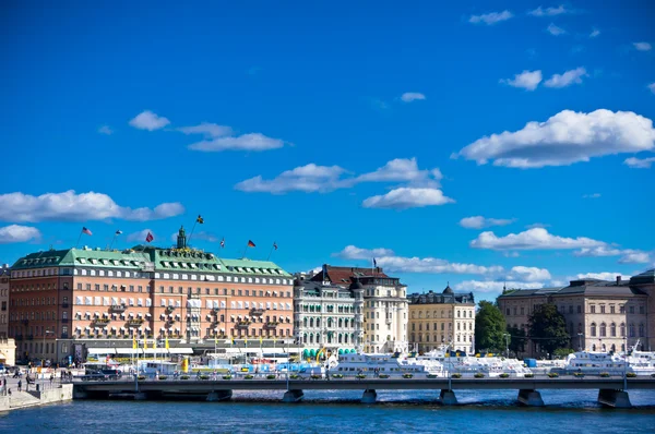 Widok centrum Sztokholmu — Zdjęcie stockowe