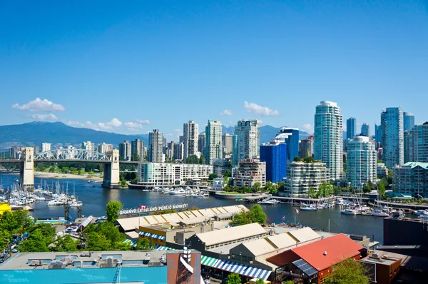 Вид на Ванкувер, Британская Колумбия, Канада — стоковое фото