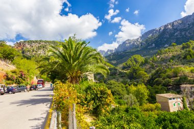 Güzel manzarasına Sierra de Tramuntana, Mallorca, İspanya