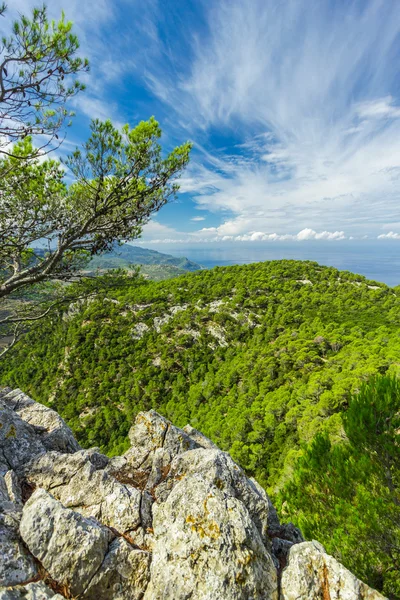 Υπέροχη θέα της Σιέρα Ντε Τραμουντάνα, Μαγιόρκα, Ισπανία — Φωτογραφία Αρχείου