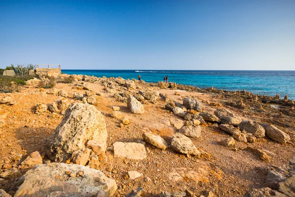 Vue sur l'océan depuis le Cap de Ses Salines, Majorque, Baléares — Photo