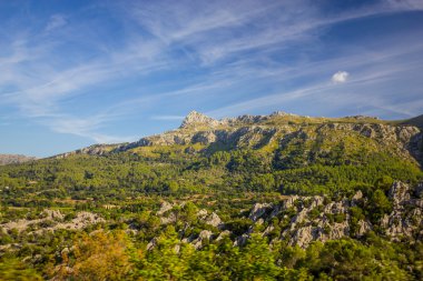Beautiful view of Sierra de Tramuntana, Mallorca, Spain clipart