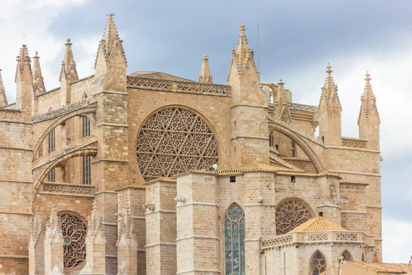 De kathedraal van Santa Maria van Palma de Mallorca, La Seu, Spanje — Stockfoto