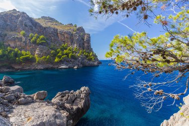 Sa Calobra güzel manzarasına Mallorca Adası, İspanya