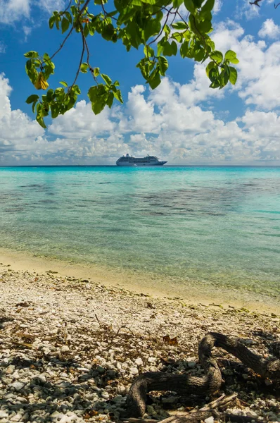 Cennet görünümü Rangiroa Atoll, Fransız Polinezyası — Stok fotoğraf