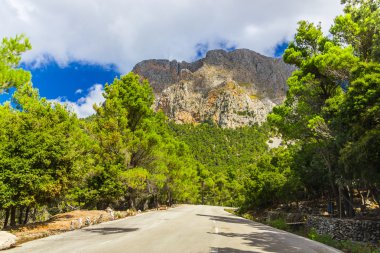 Güzel manzarasına Sierra de Tramuntana, Mallorca, İspanya