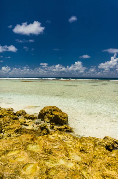 랑 기로 아 섬, 프랑스령 폴리네시아의 파라다이스 보기 — 스톡 사진